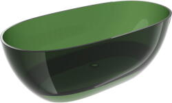 Mexen Pure forest szabadon álló átlátszó kád 170 x 80 cm, króm lefolyódugó - 58071708002 (58071708002)