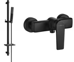 Mexen Lynx DQ72 zuhanycsaptelep zuhanykészlettel, fekete - 74594DQ72-70 (74594DQ72-70)