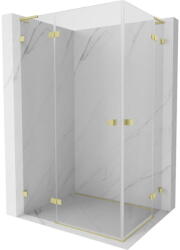 Mexen Lunar L Duo nyíló zuhanykabin bal 120 x 75 cm, átlátszó, arany szálcsiszolt - 834L-120L-075P-55-00 (834L-120L-075P-55-00)