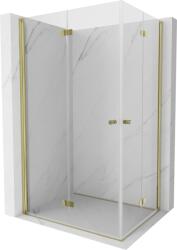 Mexen Mist-F Duo összecsukható zuhanykabin bal 85 x 75 cm, átlátszó, arany - 8A6-085L-075P-50-00 (8A6-085L-075P-50-00)