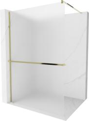 Mexen Kioto+ 120 x 200 cm-es, fagyott, arany zuhanyfal polccal Walk-in - 800-120-121-50-30 (800-120-121-50-30)