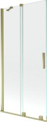 Mexen Velar 2-szárnyú tolófürdőszobai válaszfal 95 x 150 cm, átlátszó, arany - 896-095-000-01-50 (896-095-000-01-50)
