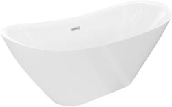 Mexen Lotos szabadon álló kád 160 x 75 cm, fehér, króm túlfolyó - 52051607700-01 (52051607700-01)