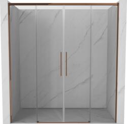 Mexen Rox 190 cm-es tolóajtós zuhanykabin, átlátszó, rózsaarany - 8C2-190-002-60-00 (8C2-190-002-60-00)