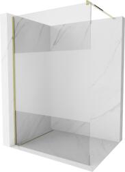 Mexen Kioto Walk-in zuhanyfal 140 x 200 cm, átlátszó/matt 8 mm, arany - 800-140-101-50-35 (800-140-101-50-35)
