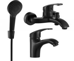 Mexen Fabia R05 fürdőkád készlet, fekete - 746503R05-70 (746503R05-70)