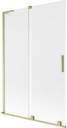 Mexen Velar L kádparaván 2-szárnyú tolóajtó 120 x 150 cm, matt, arany szálcsiszolt - 896-120-003-31-55 (896-120-003-31-55)