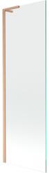 Mexen Next L fürdőkád paraván 1-szárnyú 60 x 150 cm, átlátszó, kefélt réz - 895-060-000-03-00-65 (895-060-000-03-00-65)