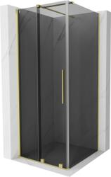 Mexen Velar 90 x 90 cm-es tolóajtós zuhanykabin, grafit, arany szálcsiszolt - 871-090-090-41-55 (871-090-090-41-55)