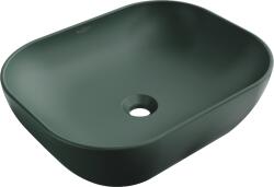 Mexen Rosa pultra helyezett mosdó 50 x 40 cm, sötétzöld matt - 21095047 (21095047)