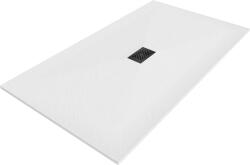 Mexen Hugo téglalap alakú SMC zuhanytálca 170 x 100 cm, fehér, fekete burkolat - 42101017-B (42101017-B)