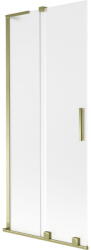 Mexen Velar L fürdőkádparaván 2-szárnyú tolóajtós 85 x 150 cm, matt üveg, arany - 896-085-003-31-50 (896-085-003-31-50)