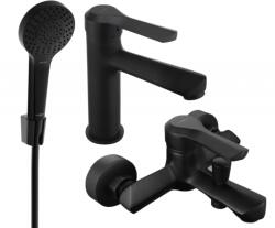 Mexen Sabre R05 fürdőkád szett, fekete - 72103R05-70 (72103R05-70)