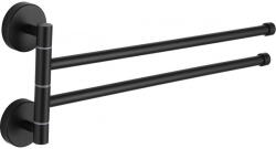 Mexen dupla forgó törölközőtartó, fekete - 7039242-70 (7039242-70)