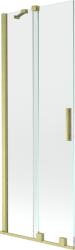 Mexen Velar 2-szárnyú tolózuhanyfal 70 x 150 cm, átlátszó, arany szálcsiszolt - 896-070-000-01-55 (896-070-000-01-55)