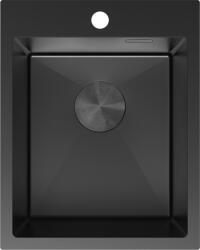 Mexen Solix egytálcás acél mosogató 400 x 500 mm, fekete - 6406401000-70 (6406401000-70)