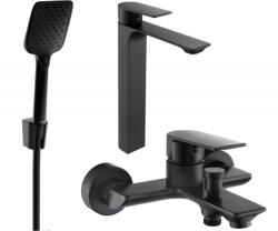 Mexen Alexa R62 fürdőkád csaptelep szett, fekete - 71213R62-70 (71213R62-70)