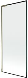 Mexen Next L fürdőkádra szerelhető paraván, 1-szárnyas, 80 x 150 cm, fekete keret, arany - 895-080-000-03-70-50 (895-080-000-03-70-50)