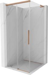 Mexen Rox L tolóajtós zuhanykabin 120 x 120 cm, átlátszó, csiszolt réz - 8C2L-120-120-65-00 (8C2L-120-120-65-00)