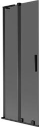Mexen Velar L összecsukható zuhanyfal, kétpaneles, toló, 70 x 150 cm, grafit, fekete - 896-070-003-41-70 (896-070-003-41-70)
