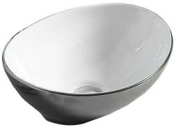 Mexen Elza 40 x 33 cm-es pultra szerelhető mosdó, ezüst/fehér - 21014079 (21014079)