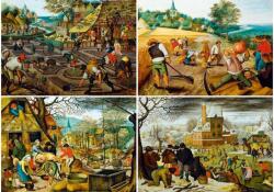 Bluebird Puzzle 60220 - Pieter Brueghel the Younger - The Four Seasons - 1000 db-os Art by puzzle (60220)