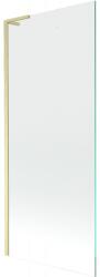 Mexen Next L kádparaván 1-szárnyú 80 x 150 cm, átlátszó, arany kefélt - 895-080-000-03-00-55 (895-080-000-03-00-55)