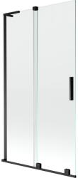 Mexen Velar L 2-szárnyas toló zuhanyfal 100 x 150 cm, átlátszó, fekete - 896-100-003-01-70 (896-100-003-01-70)