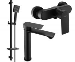 Mexen Royo DQ45 zuhanykészlet, fekete - 72214DQ45-70 (72214DQ45-70)