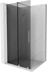Mexen Velar tolóajtós walk-in zuhanyfal 100 x 200 cm, grafit 8 mm, króm - 871-100-000-43-01 (871-100-000-43-01)
