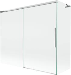 Mexen Rox L kétajtós tolóajtós kádparaván 180 + 80 x 150 cm, átlátszó, króm - 8C9L-180-080-01-00 (8C9L-180-080-01-00)