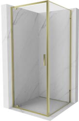 Mexen Exo nyíló zuhanykabin 75 x 75 cm, átlátszó, arany - 8181-075-075-50-00 (8181-075-075-50-00)