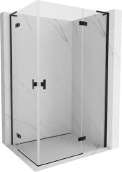 Mexen Mist-H L Duo zuhanykabin, jobbos, 80 x 95 cm, átlátszó, fekete - 8A5L-080L-095P-70-00 (8A5L-080L-095P-70-00)