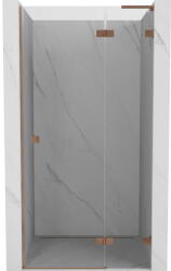 Mexen Lunar L zuhanyajtó, nyíló jobbos 110 cm, átlátszó, matt réz - 834L-110-000-65-00-P (834L-110-000-65-00-P)