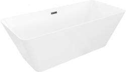 Mexen Velo Slim szabadon álló kád 170 x 75 cm, fehér, fekete túlfolyó - 52811707500-70 (52811707500-70)