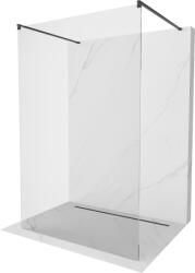 Mexen Kioto szabadon álló zuhanyfal 115 x 200 cm, áttetsző 8 mm, fekete - 800-115-002-70-00 (800-115-002-70-00)