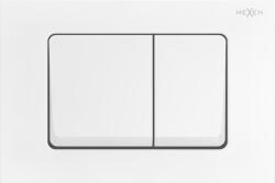 Mexen Fenix 10 XS öblítőgomb, fehér matt - 601020 (601020)