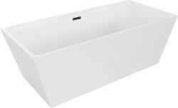 Mexen Lita szabadon álló kád 170 x 75 cm, fehér, fekete túlfolyó - 52121707500-70 (52121707500-70)