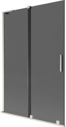 Mexen Velar L kádparaván 2-szárnyú tolóajtós 120 x 150 cm, grafit, csiszolt nikkel - 896-120-003-41-97 (896-120-003-41-97)