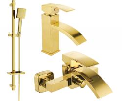 Mexen Libra DQ45 fürdőkád szett, arany - 745103DQ45-50 (745103DQ45-50)