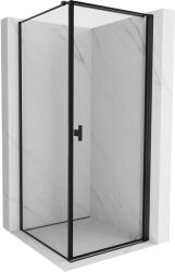 Mexen Mist-B nyíló zuhanykabin jobb 80 x 80 cm, fekete keret, fekete - 8A2T-080-080-70-70-P (8A2T-080-080-70-70-P)