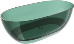 Mexen Pure teal szabadon álló átlátszó kád 170 x 80 cm, króm lefolyó - 58071708011 (58071708011)