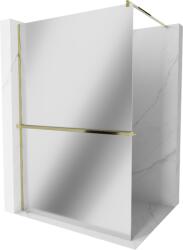 Mexen Kioto+ 70 x 200 cm-es Walk-in zuhanyfal polccal, tükör, arany - 800-070-121-50-50 (800-070-121-50-50)