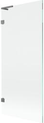 Mexen Lunar L fürdőkád paraván 1 szárnyú 80 x 150 cm, átlátszó, gun metal - 897L-080-000-95-00 (897L-080-000-95-00)