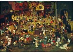 Bluebird Puzzle 60314 - Pieter Bruegel the Elder - The Fight Between Carnival and Lent, 1559 - 1000 db-os Art by puzzle (60314)