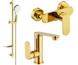 Mexen Milo DF05 zuhanykészlet, arany - 713054DF05-50 (713054DF05-50)