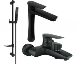 Mexen Axel DF72 fürdőkád szett, fekete 73813DF72-70 (73813DF72-70)