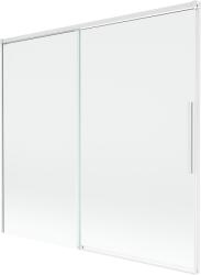 Mexen Rox 2-szárnyú eltolható kádparaván 170 x 150 cm, átlátszó, fehér - 8C9-170-001-20-00 (8C9-170-001-20-00)