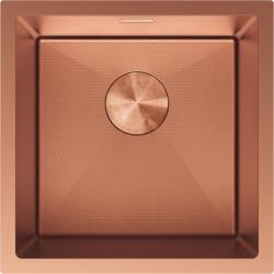 Mexen Trixo egy medencés rozsdamentes acél mosogató 440 x 440 mm, vörösréz HC - 6413441000-65HC (6413441000-65HC)