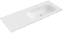 Mexen Vela munkalapba süllyesztett mosdó jobb oldali 121 x 46, 5 cm, fehér matt - 25231201P (25231201P)